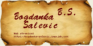 Bogdanka Salević vizit kartica